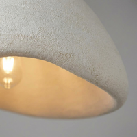 WabiSabiGlow Organic Resin Pendant Chandelier — close-up detail