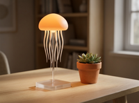 AquaGlow Jellyfish Table Lamp — in-use