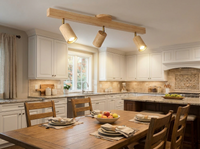 TimberGlow Wooden Ceiling Kitchen Spotlight — in-use