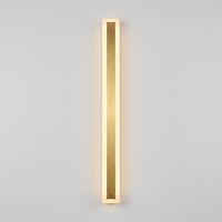 AureaGlow Golden Outdoor Wall Light Sconce — clean hero