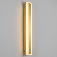 AureaGlow Golden Outdoor Wall Light Sconce — alternate angle