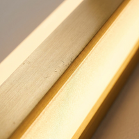 AureaGlow Golden Outdoor Wall Light Sconce — close-up detail