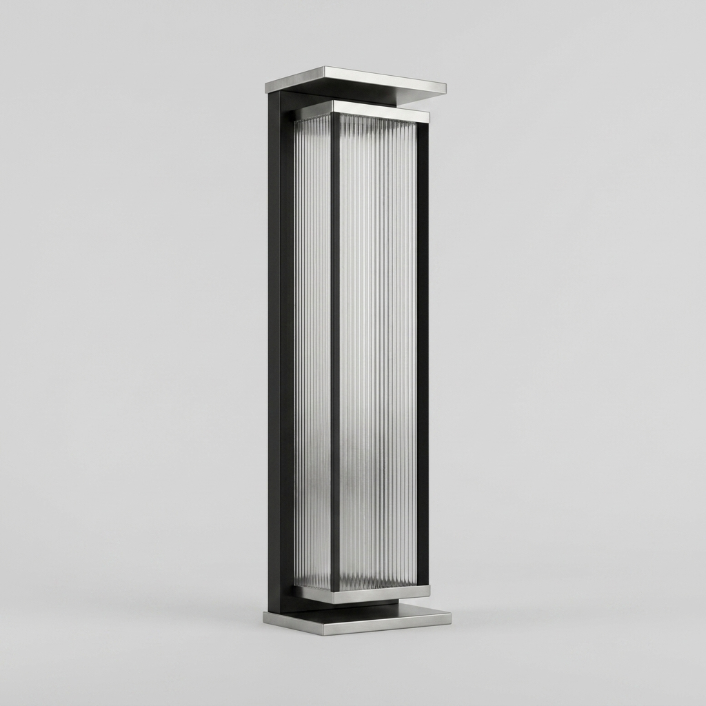 StellarGlow | Modern Sleek Stainless Steel Outdoor Wall Lantern