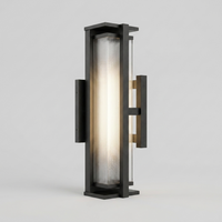 StellarGlow Stainless Steel Outdoor Wall Lantern — alternate angle