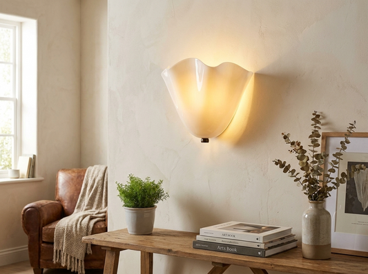 AquaShell Vintage Glass Wall Sconce — lifestyle