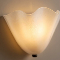 AquaShell Vintage Glass Wall Sconce — close-up detail