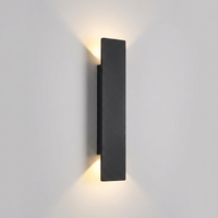 Rainguard Black Outdoor Wall Lantern Up and Down Lights — clean hero