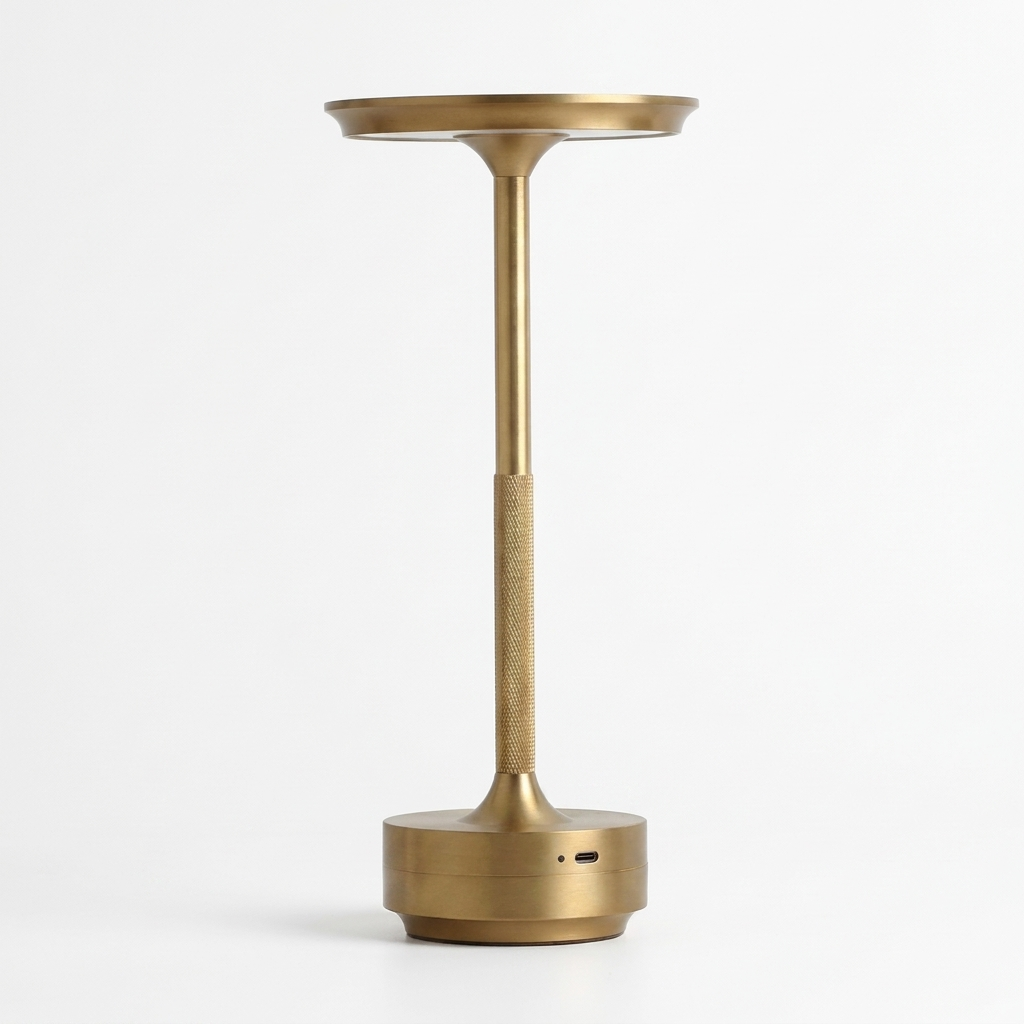 LuminaTouch | Elegant Cordless Aluminium Table Lamp with 3 Light Modes