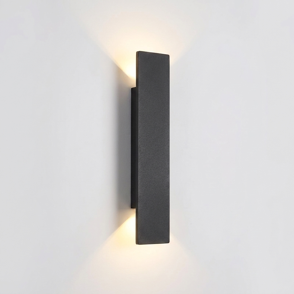 Rainguard | Durable Black Outdoor Wall Lantern with Up and Down Lights