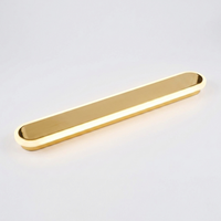 AluminaEdge Outdoor Wall Lantern — Gold finish