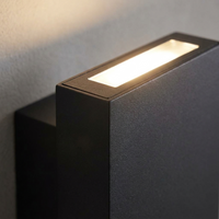 NordicGlow | Modern Minimalist Outdoor Wall Light with 18W LED — Close-up detail