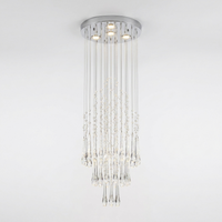 K9 Crystal | Modern Elegant Adjustable Raindrop Chandelier Light — Hero