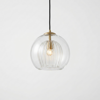 Luminara | Elegant Adjustable Glass Kitchen Pendant Lighting Fixture — Hero (Clear)