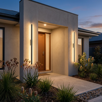 Luminara | Sleek Modern Outdoor Wall Light with Remote Dimming — Lifestyle