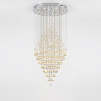 K9 Crystal | Elegant Modern Spiral Designer Chandelier with Adjustable Height — Hero