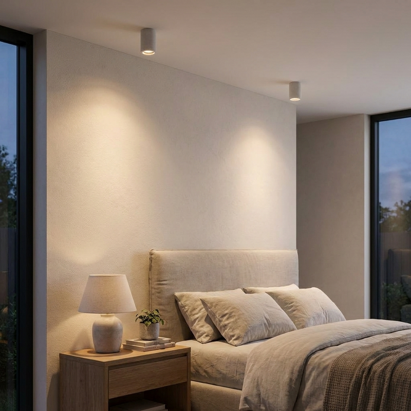 Cemento | Modern Minimalist Round LED Flush Mount Ceiling Light Fixture