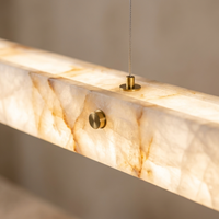 MarbleGlow | Elegant Adjustable Kitchen Pendant Lighting Fixture — Close-up detail