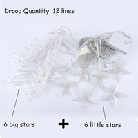 Star curtain fairy lights, 2.5 m – view 10
