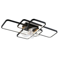 7-blade clear ceiling fan with dimmable LED light – view 5