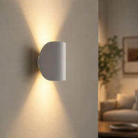 Up and Down Wall Sconce — Rounded Aluminium Indoor Wall Light