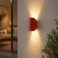 Up and Down Wall Sconce — Rounded Aluminium Indoor Wall Light