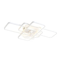 7-blade clear ceiling fan with dimmable LED light – view 4