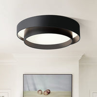 Concentric Ring LED Ceiling Light — Modern Flush Mount