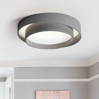 Concentric Ring LED Ceiling Light — Modern Flush Mount