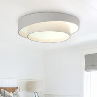 Concentric Ring LED Ceiling Light — Modern Flush Mount