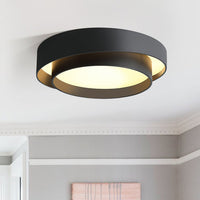 Concentric Ring LED Ceiling Light — Modern Flush Mount