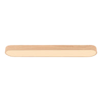 Oval LED Flush Mount Ceiling Light — Wood Grain Trim