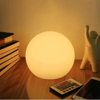 Rechargeable Globe Table Lamp — 16 Colour LED with Remote