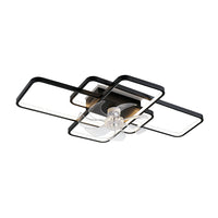 7-blade clear ceiling fan with dimmable LED light – view 3