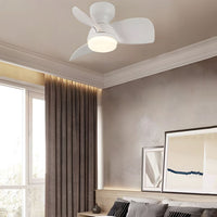 Small-room DC ceiling fan with light – view 3