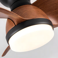 Small-room DC ceiling fan with light – view 4