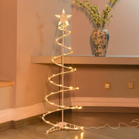 Spiral LED Christmas tree floor lamp – view 2
