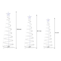 Spiral LED Christmas tree floor lamp – view 6