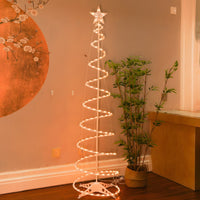 Spiral LED Christmas tree floor lamp – view 3
