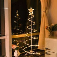 Spiral LED Christmas tree floor lamp – view 4