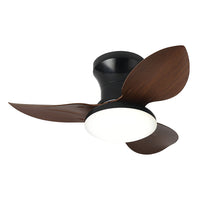 Low-profile 3-blade ceiling fan with dimmable light – view 12