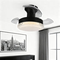 52 cm 3-blade ceiling fan with dimmable light – view 7