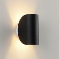 Up and Down Wall Sconce — Rounded Aluminium Indoor Wall Light