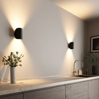 Up and Down Wall Sconce — Rounded Aluminium Indoor Wall Light