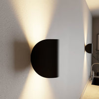 Up and Down Wall Sconce — Rounded Aluminium Indoor Wall Light