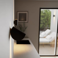 Up and Down Wall Sconce — Rounded Aluminium Indoor Wall Light