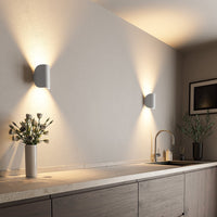 Up and Down Wall Sconce — Rounded Aluminium Indoor Wall Light