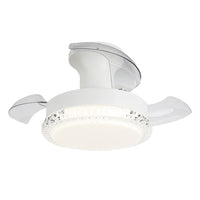 52 cm 3-blade ceiling fan with dimmable light – view 3