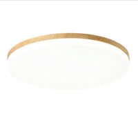 Circular Minimalist Flush Mount Light Wood Acrylic LED Ceiling Lights